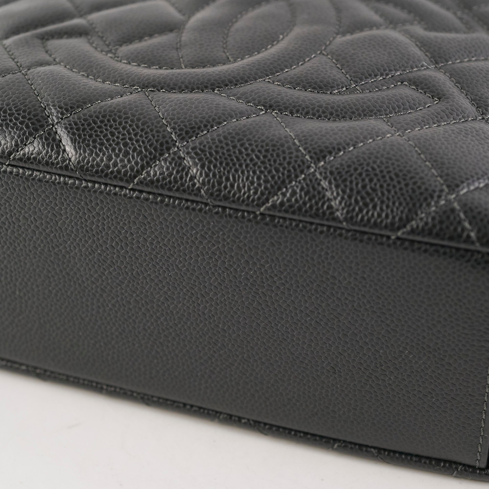 Chanel Caviar PST Petite Shopping Tote Black