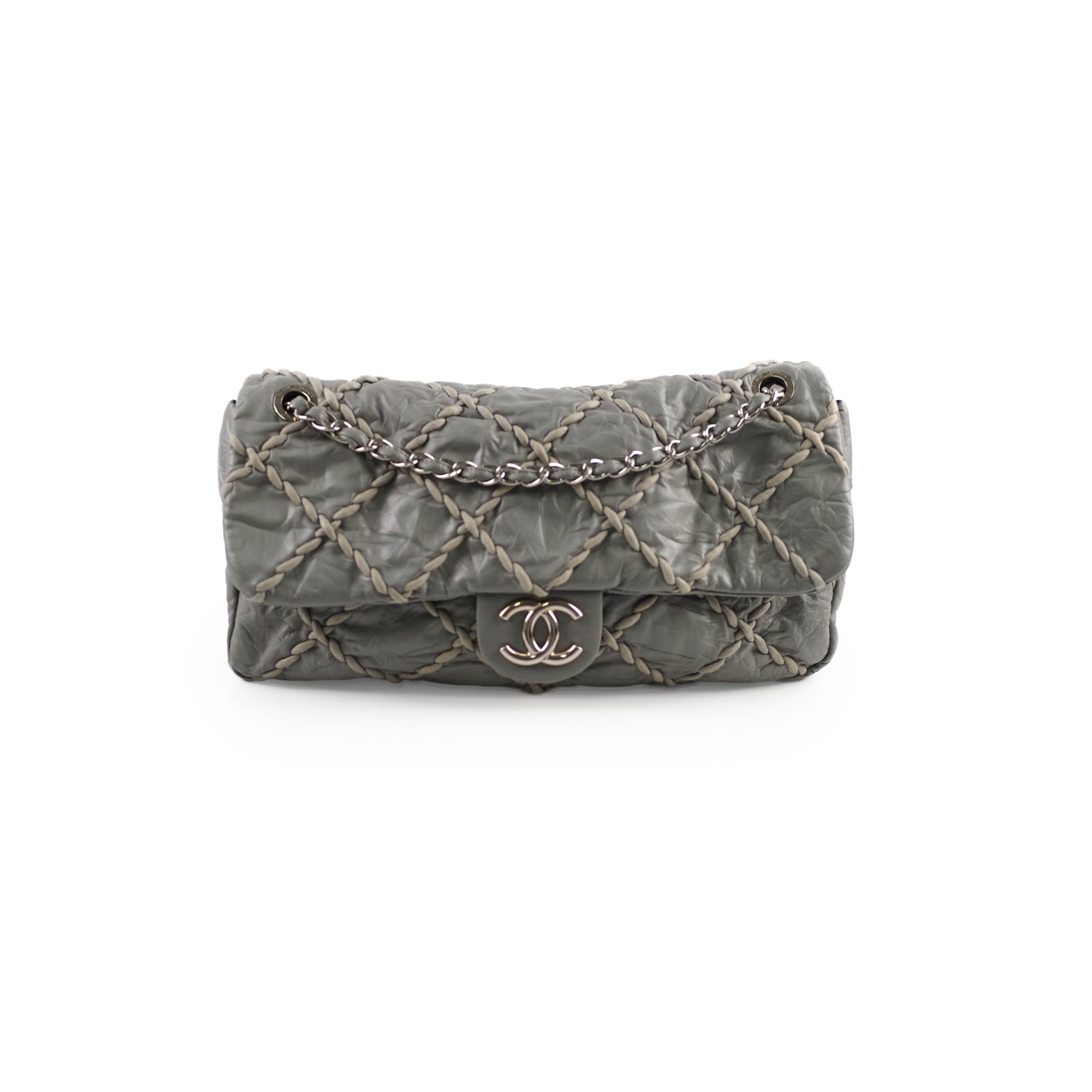 Chanel Seasonal Quilted Flap Bag Grey