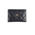 Chanel 5 Slot Caviar Black Cardholder - Series 29