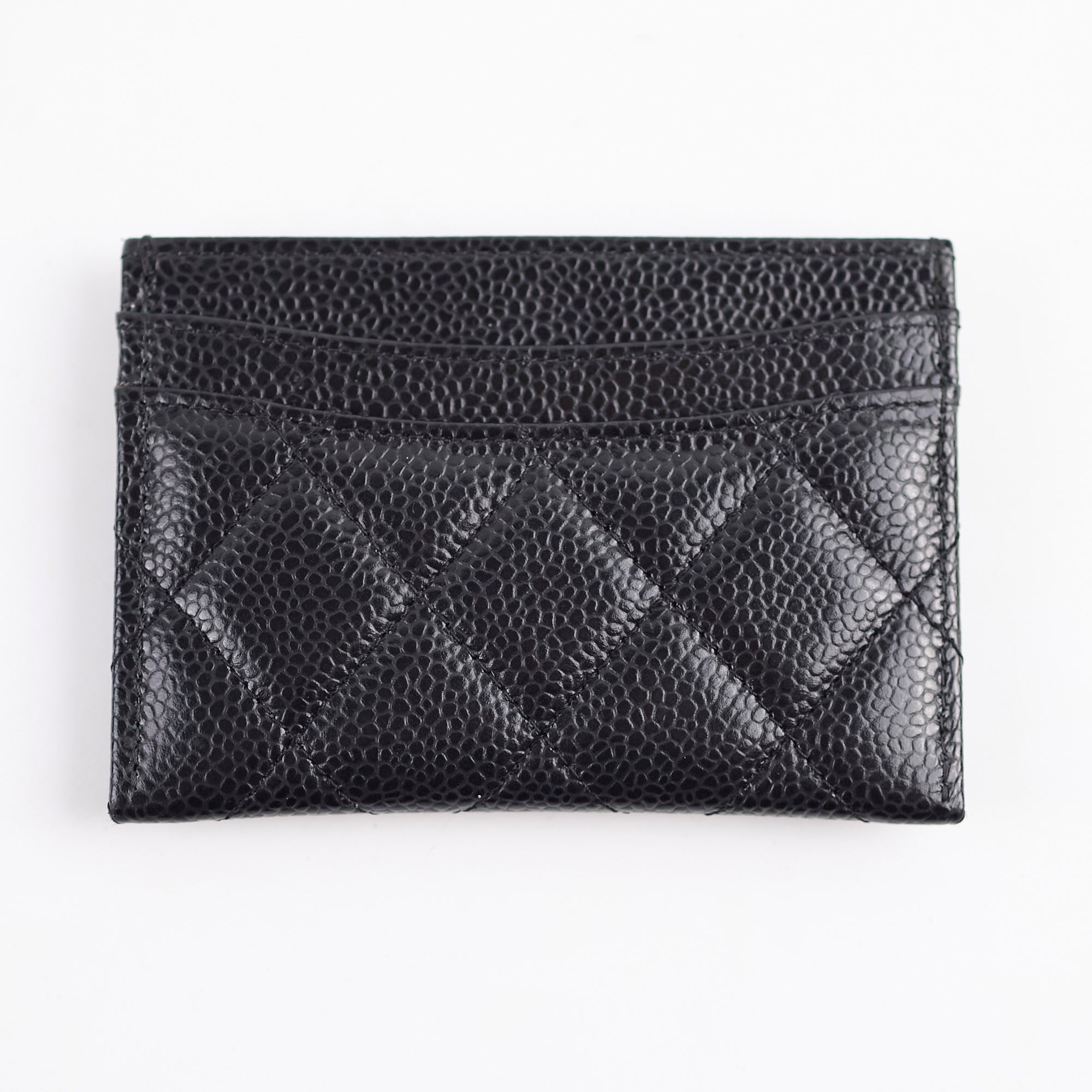 Chanel 5 Slot Caviar Black Cardholder - Series 29