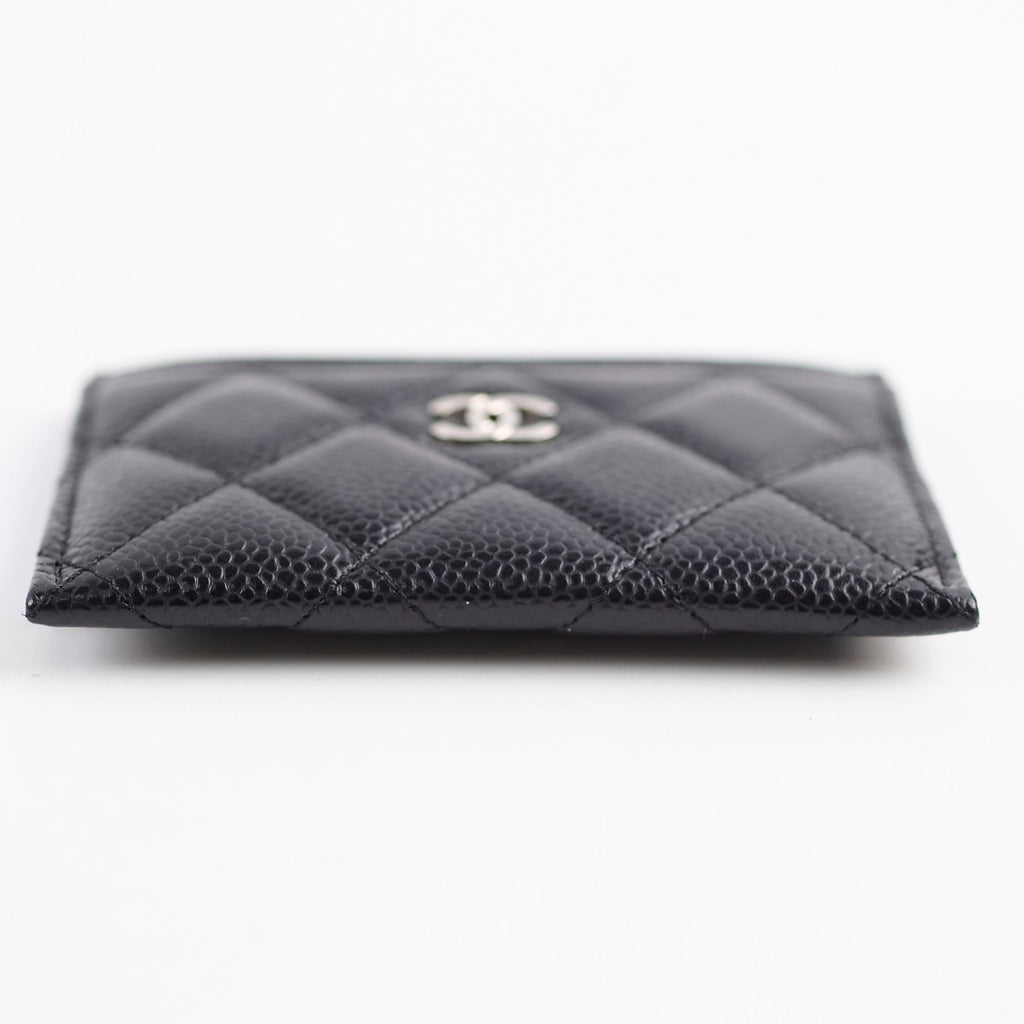 Chanel 5 Slot Caviar Black Cardholder - Series 29