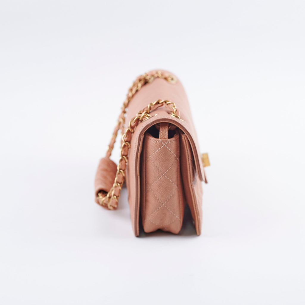 Chanel Seasonal Quilted Caviar 2.55 Reissue Single Flap Bag Terracotta