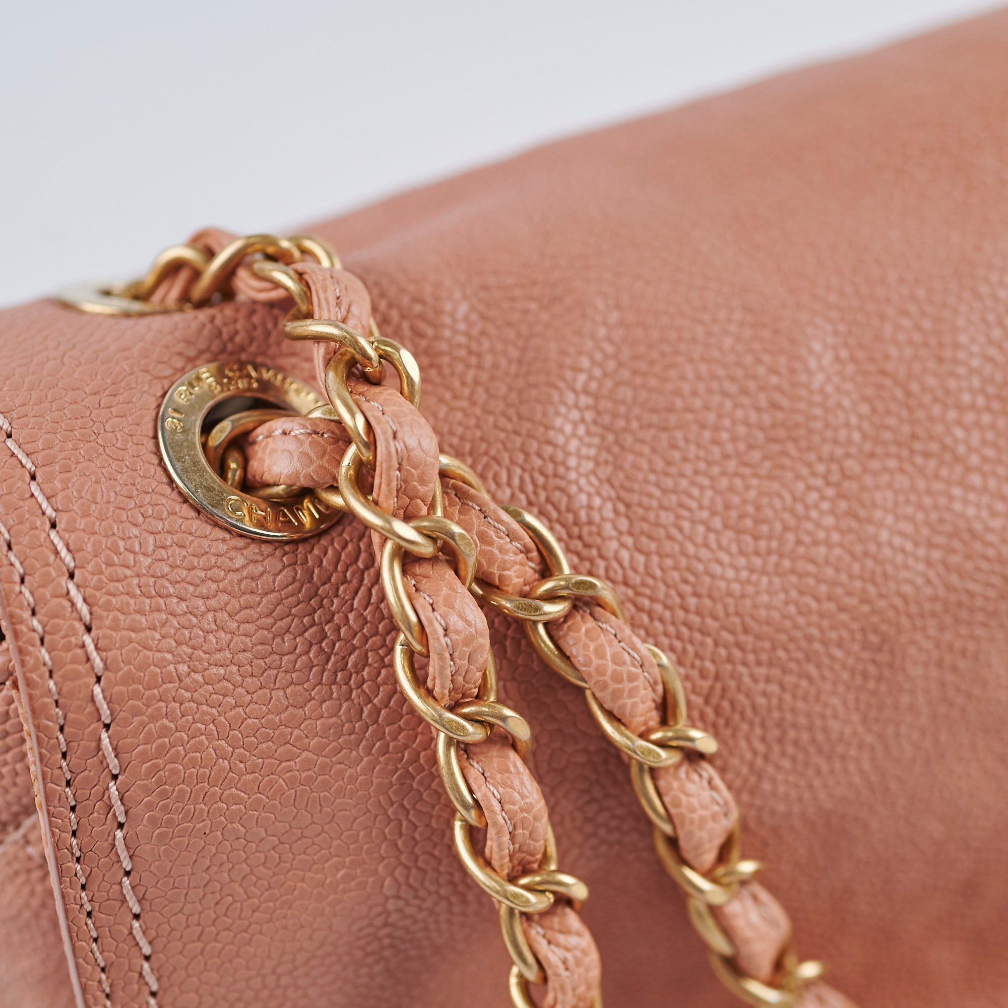 Chanel Seasonal Quilted Caviar 2.55 Reissue Single Flap Bag Terracotta