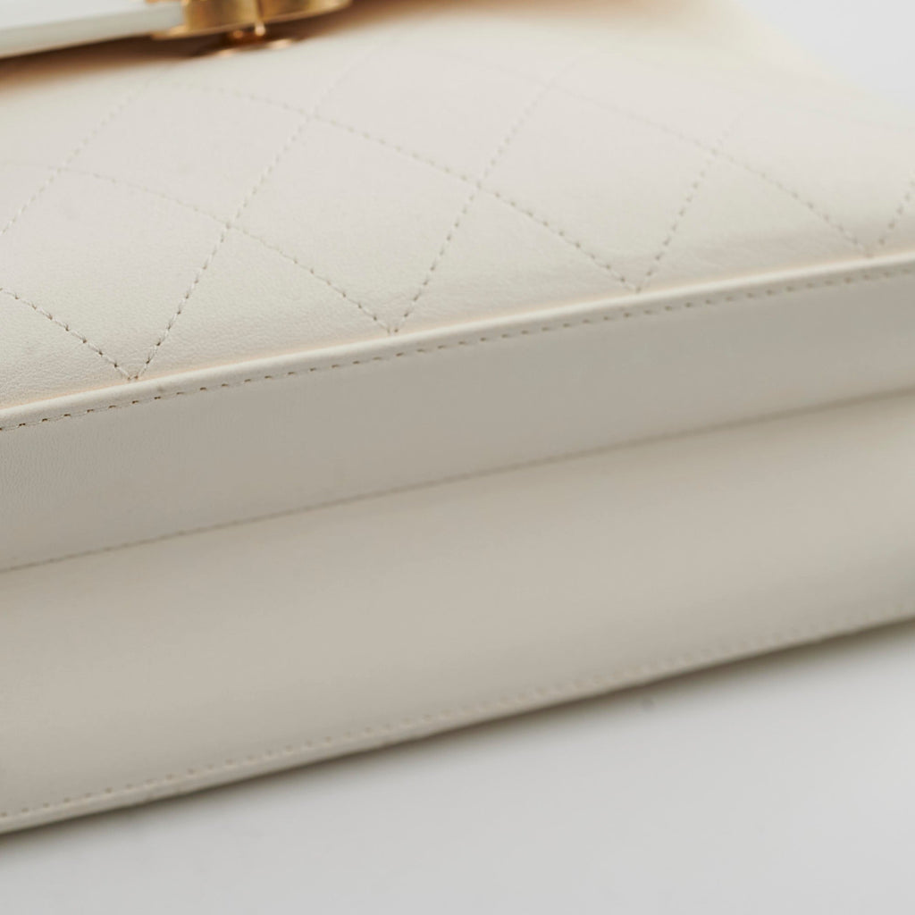 Chanel Reversible Flap White GHW 25 Series