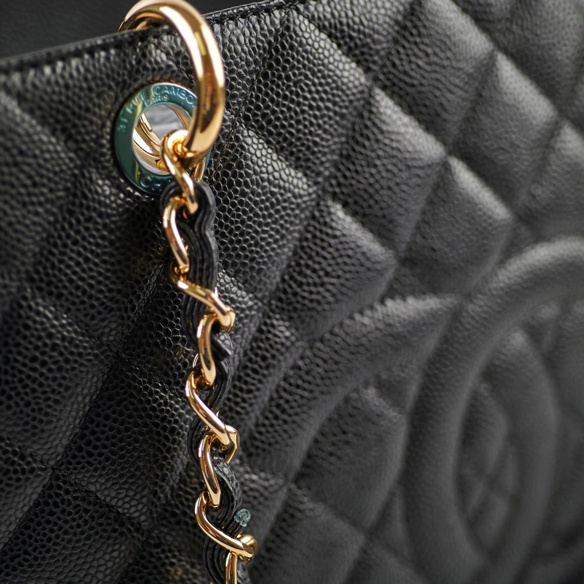 Chanel Caviar GST Grand Shopping Tote Black