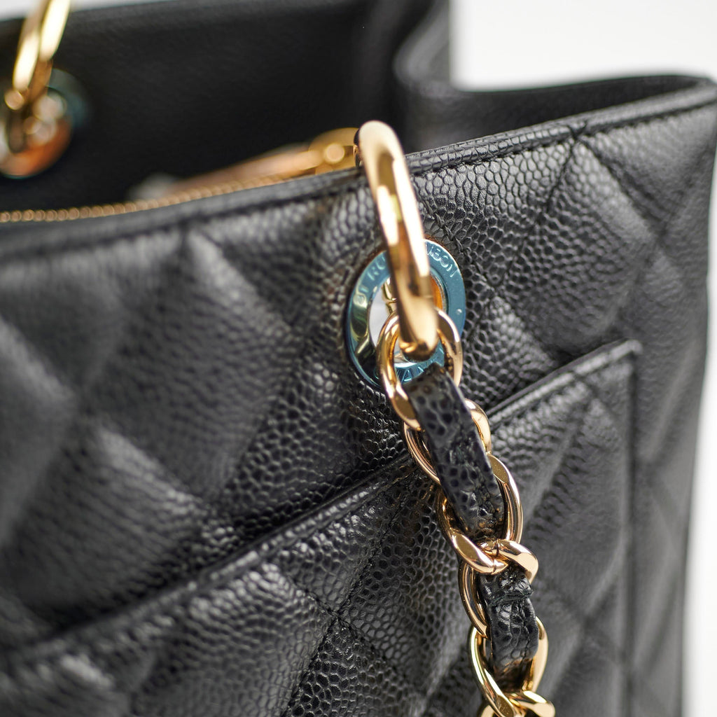 Chanel Caviar GST Grand Shopping Tote Black