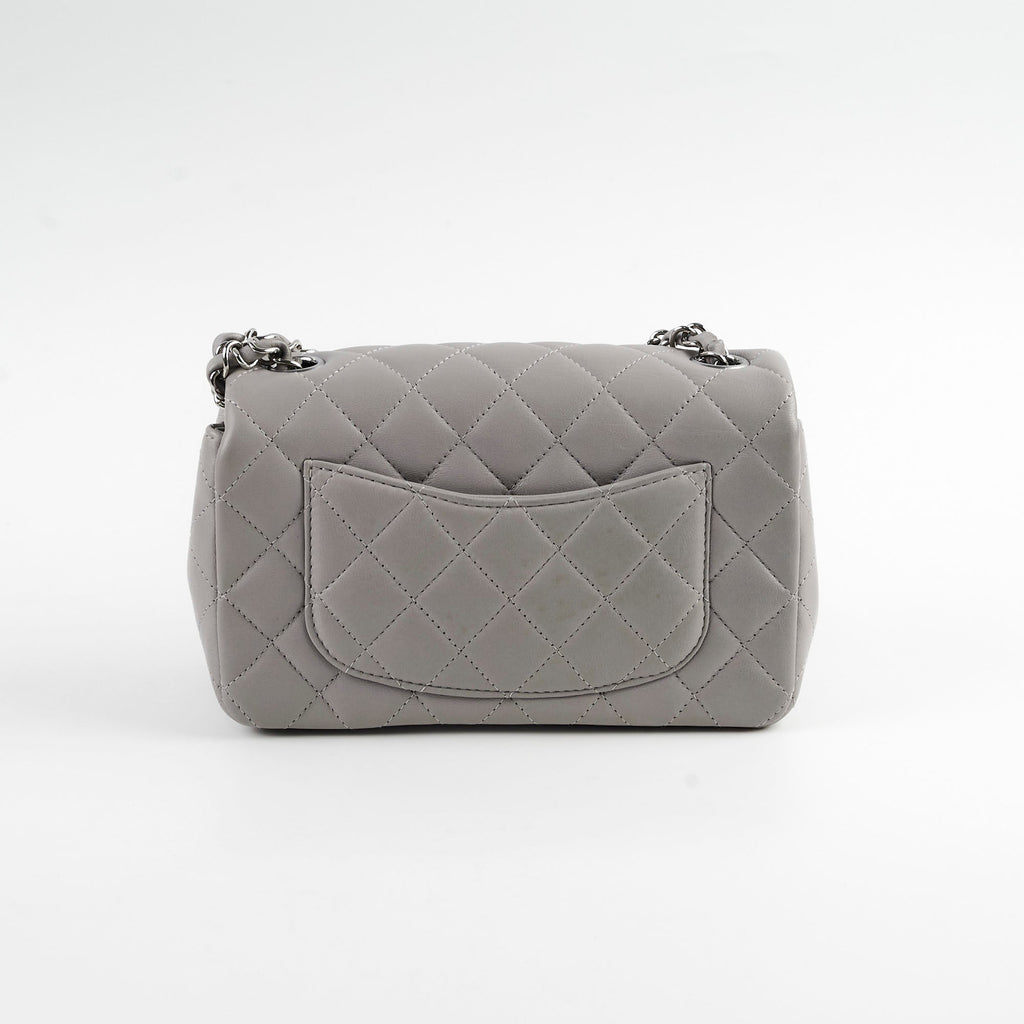 Chanel Mini Rectangle Grey Microchip