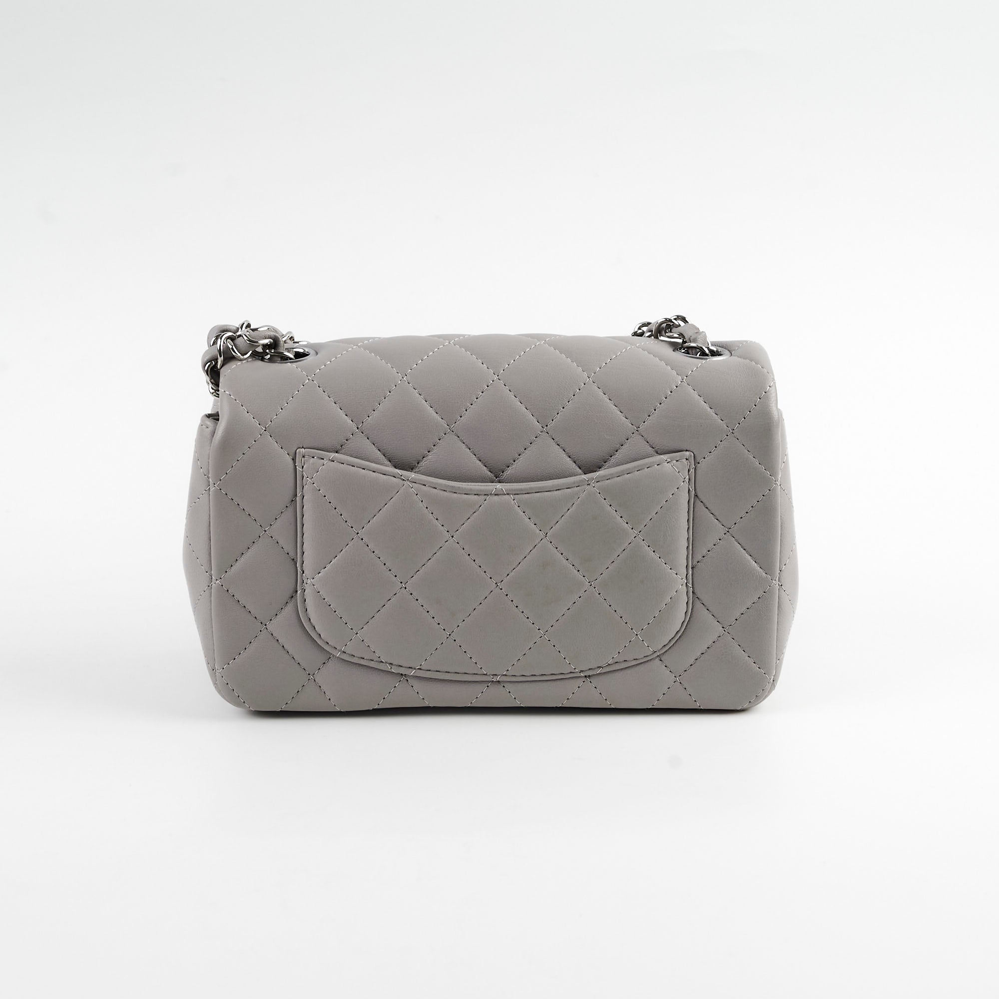 Chanel Mini Rectangle Grey Microchip