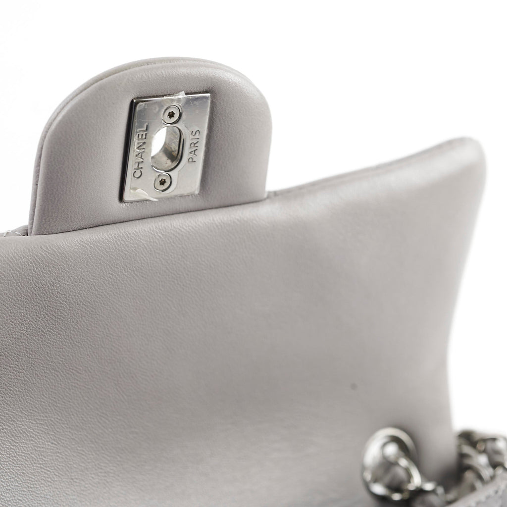 Chanel Mini Rectangle Grey Microchip