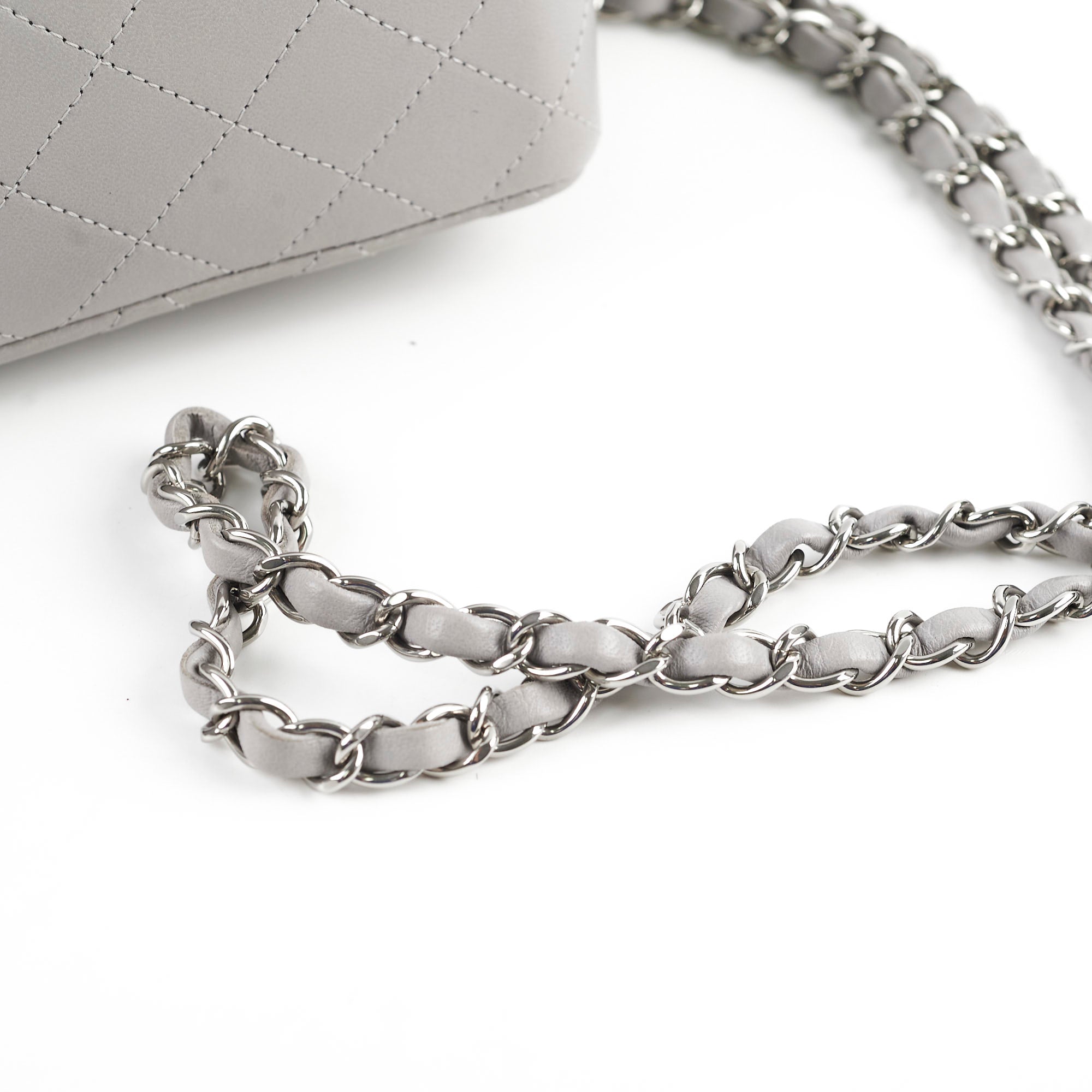 Chanel Mini Rectangle Grey Microchip