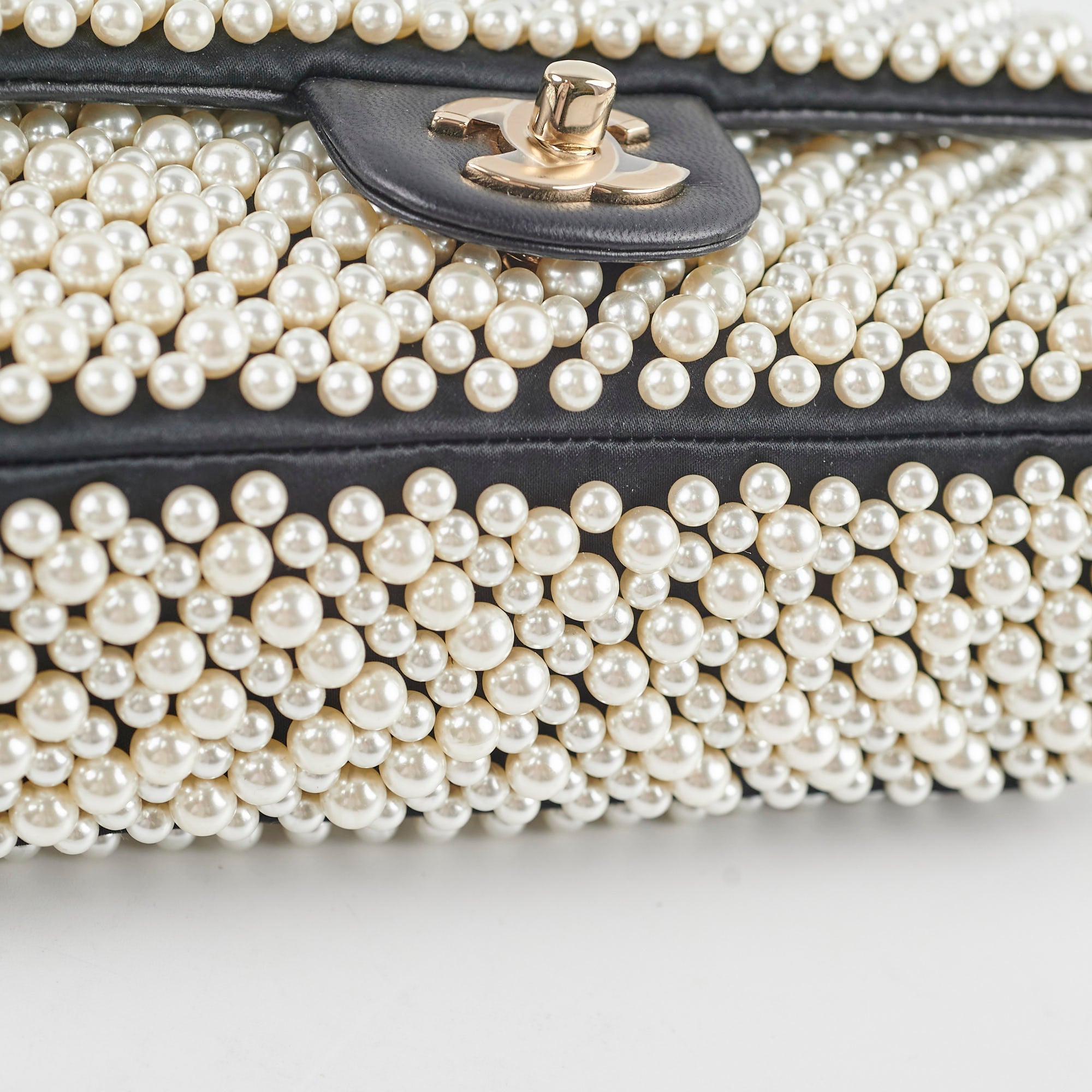 Chanel Pearl Mini Rectangular Bag Black 27 Series