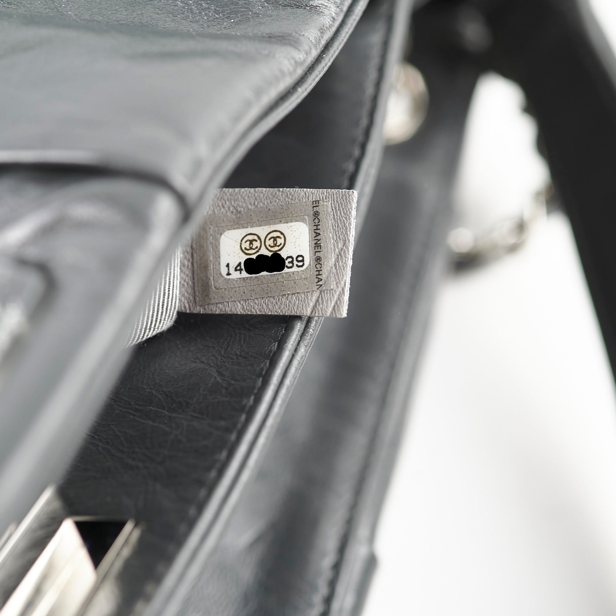Chanel Igloo Accordian Tote Lambskin Dark Grey