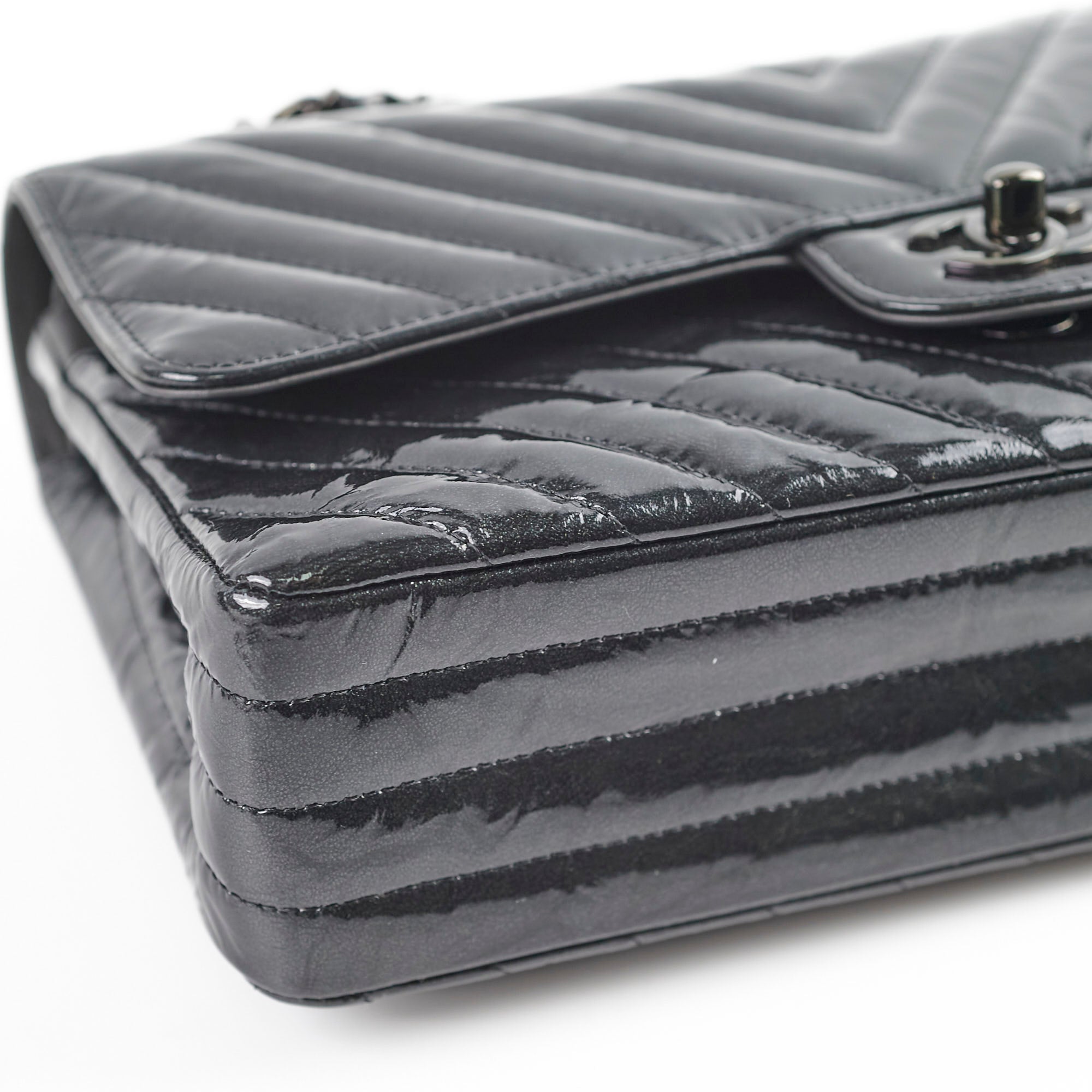 Deal of The Week - Chanel Medium/Large Double Classic Flap So Black Shoulder Bag