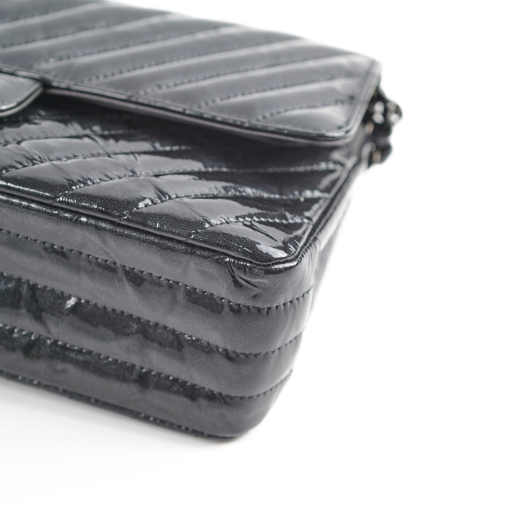 Deal of The Week - Chanel Medium/Large Double Classic Flap So Black Shoulder Bag