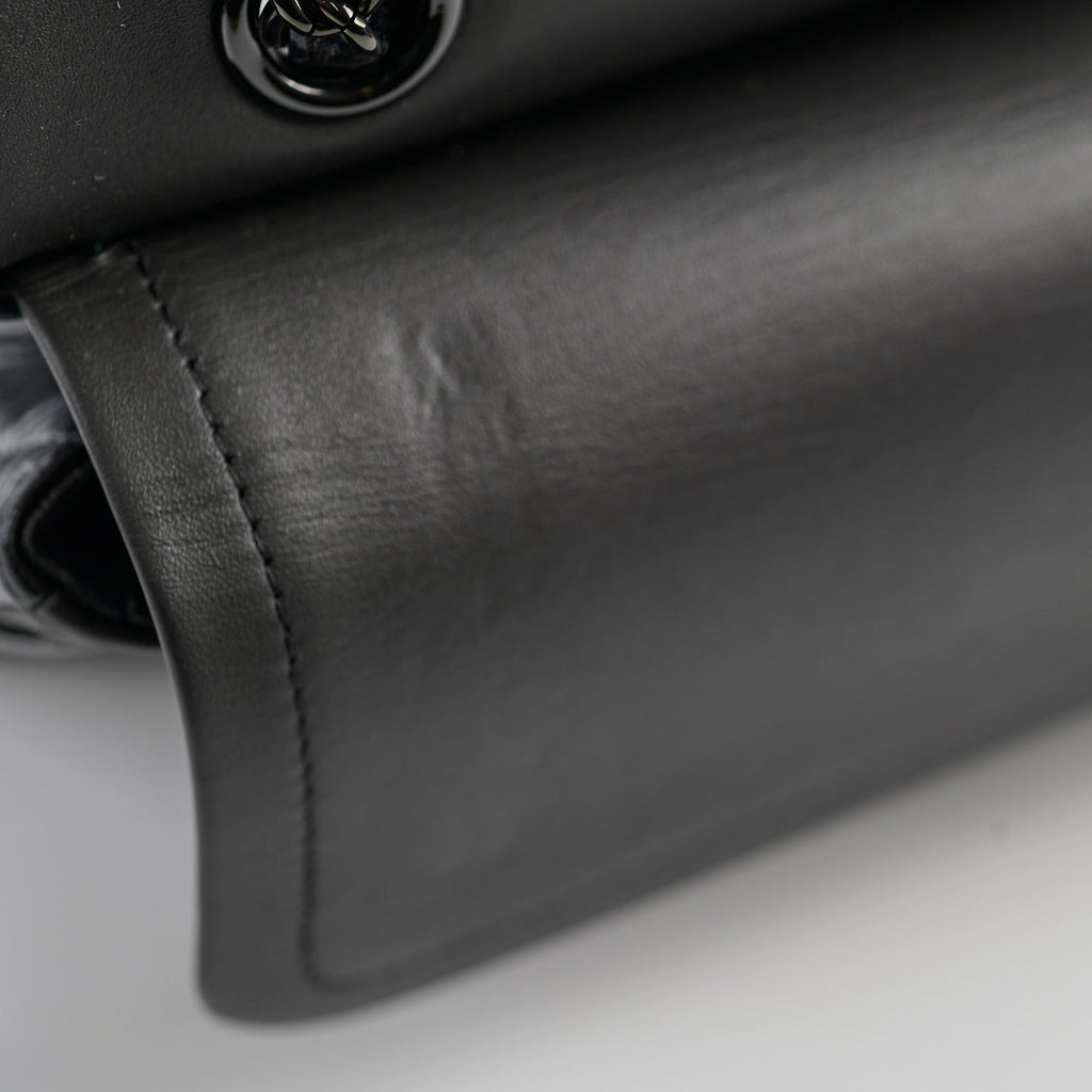 Deal of The Week - Chanel Medium/Large Double Classic Flap So Black Shoulder Bag