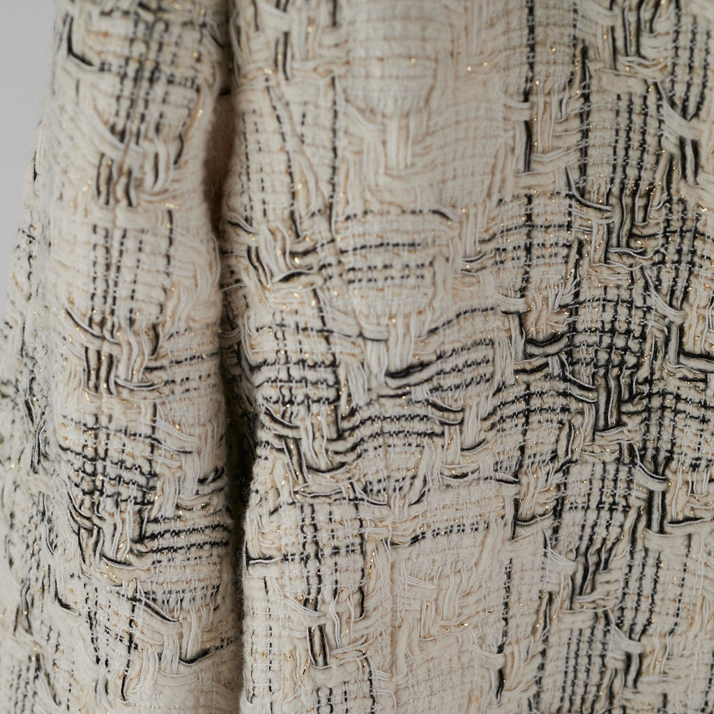 Chanel White Tweed Jacket Size 34