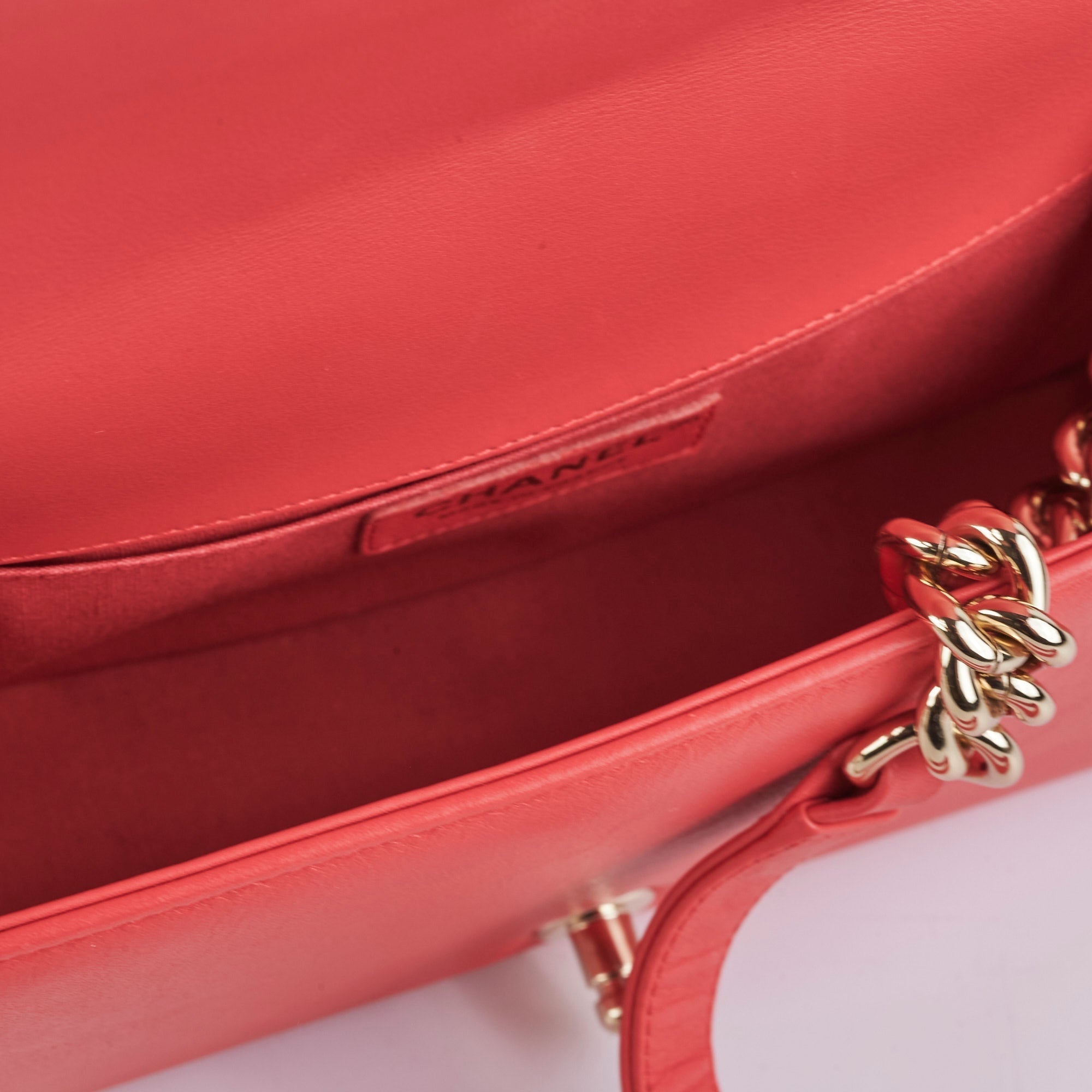 Chanel Old Medium Boy Coral Pink