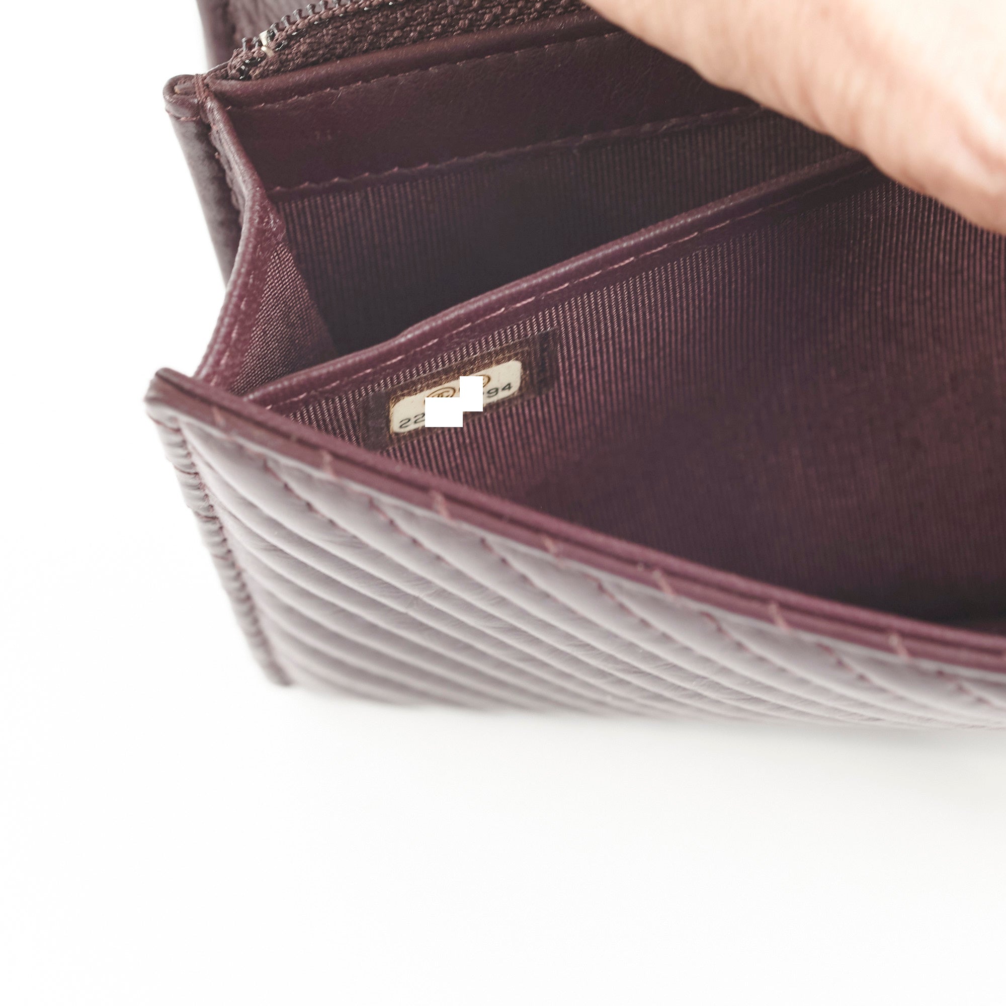 Chanel Reissue Long Wallet Burgundy