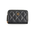 Chanel Classic Zipped Coin Purse Lambskin Black