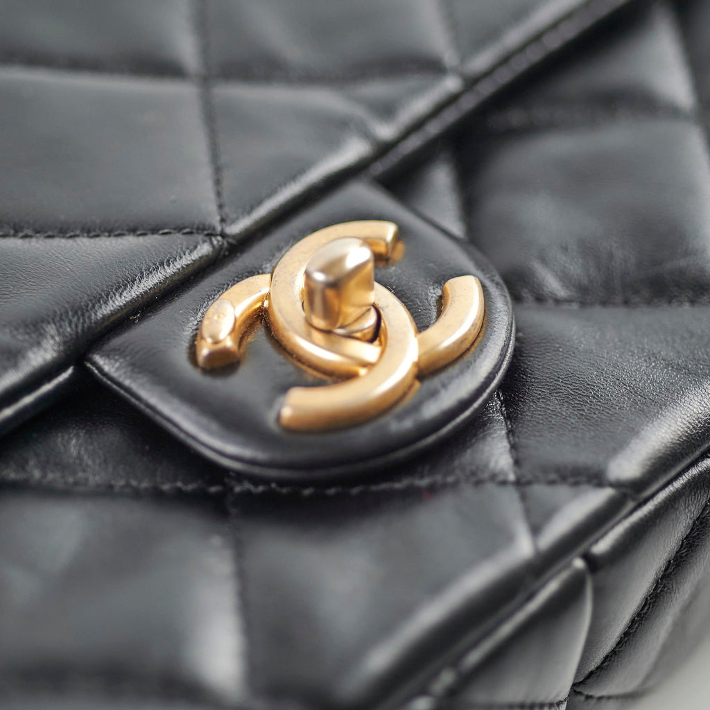 Chanel Seasonal Flap Black Microchip