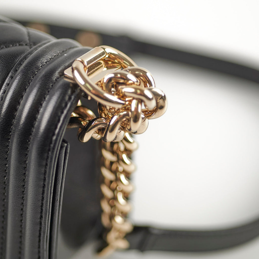 Chanel Small Boy Lambskin Black - 23 Series