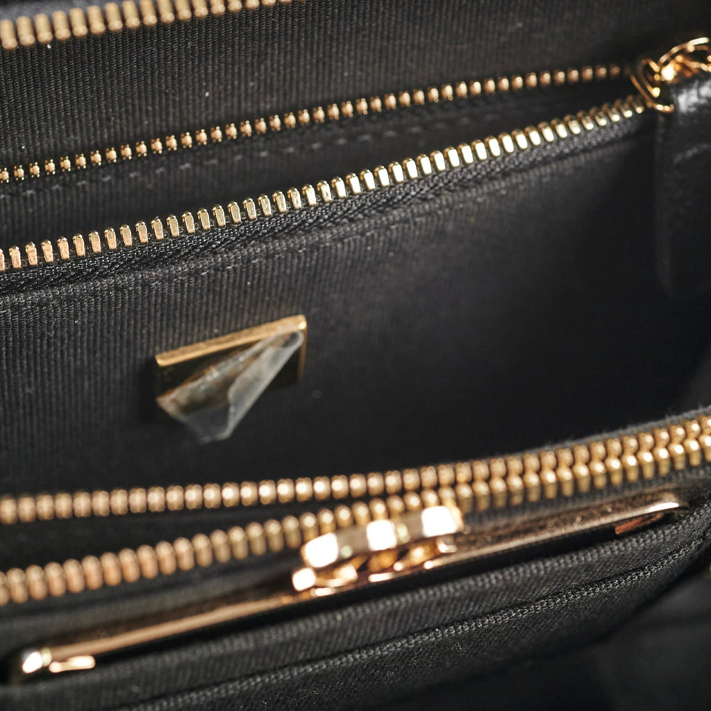 Chanel Caviar Vanity with Top Handle Microchipped Black