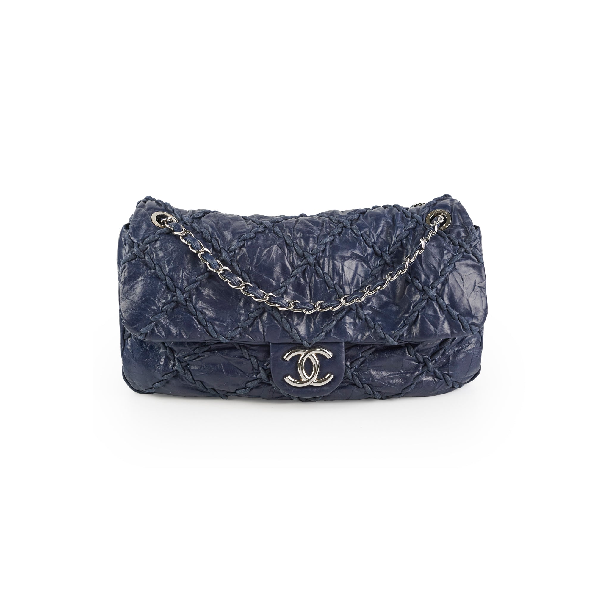 Chanel Ultra Stitch Navy Flap Bag