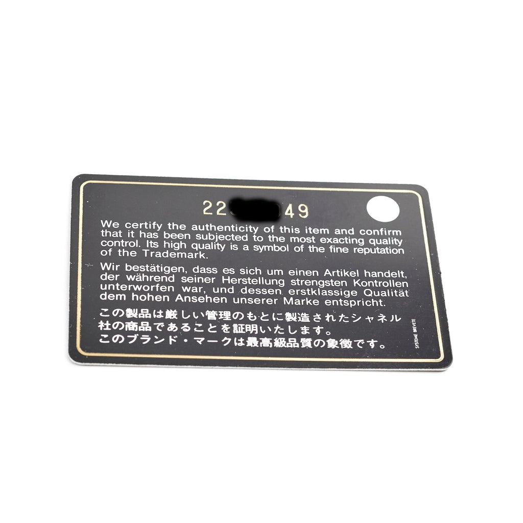 Chanel Zipper Cardholder Lambskin Black 22 Series