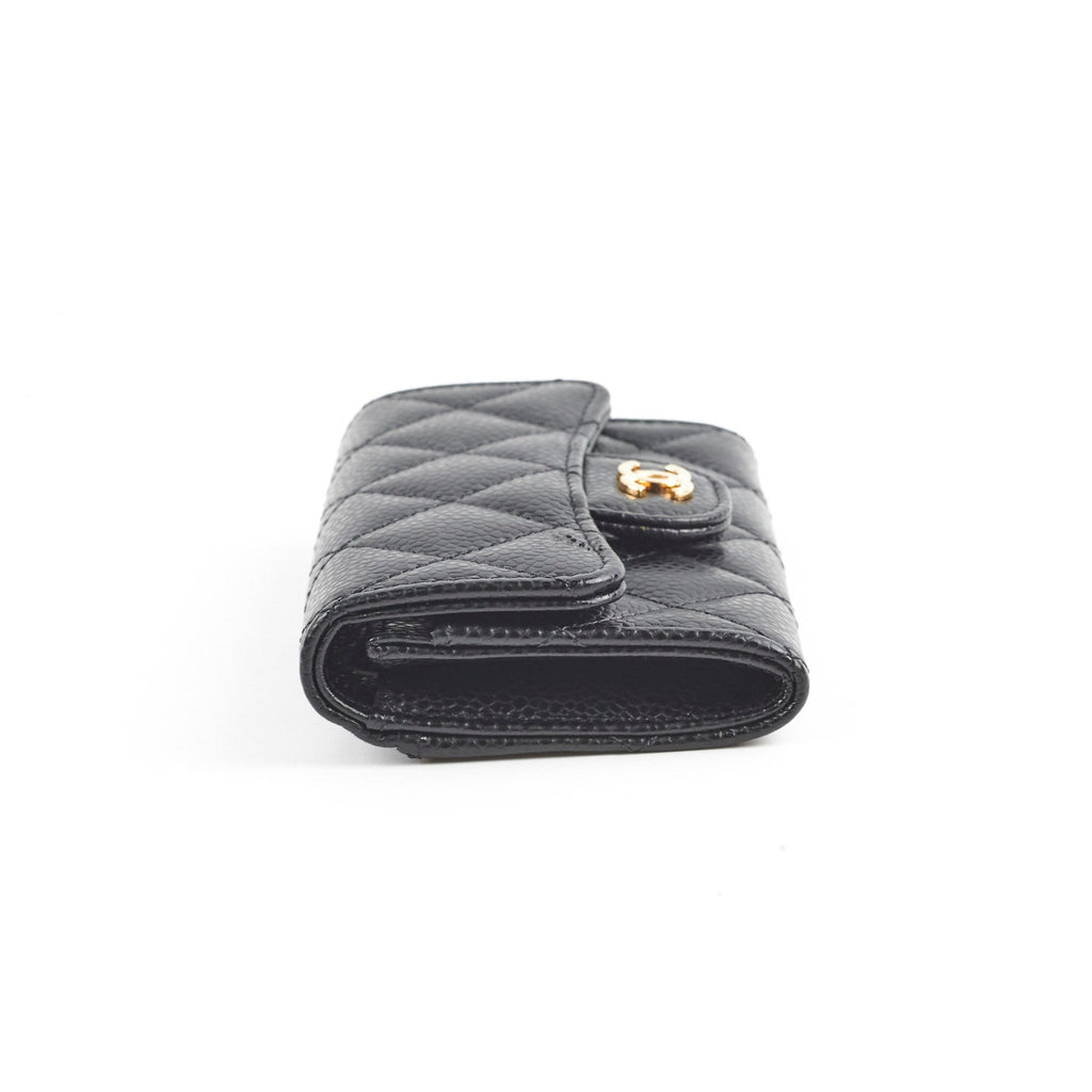 Chanel Flap Card Holder Caviar Black 29 Series