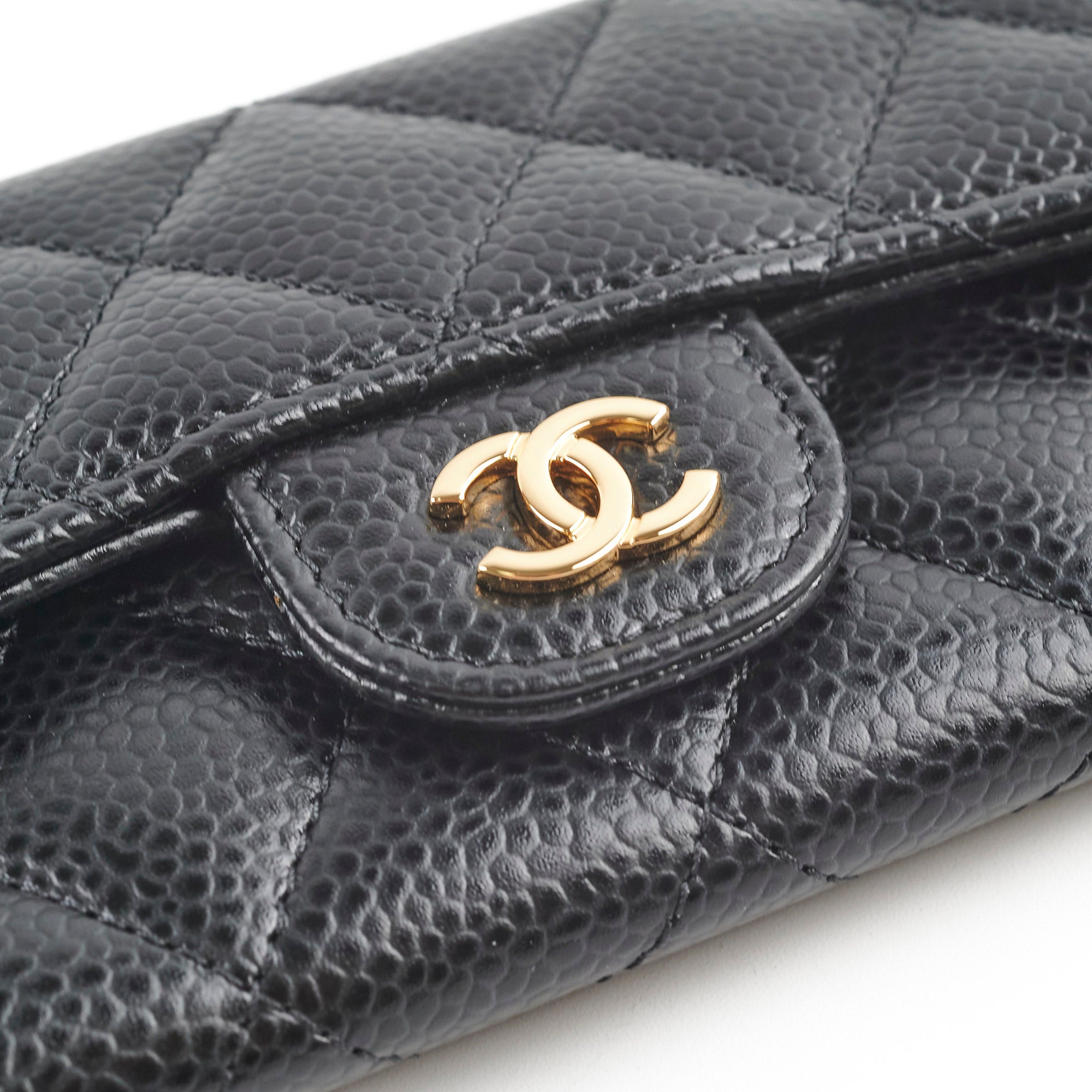 Chanel Flap Card Holder Caviar Black 29 Series