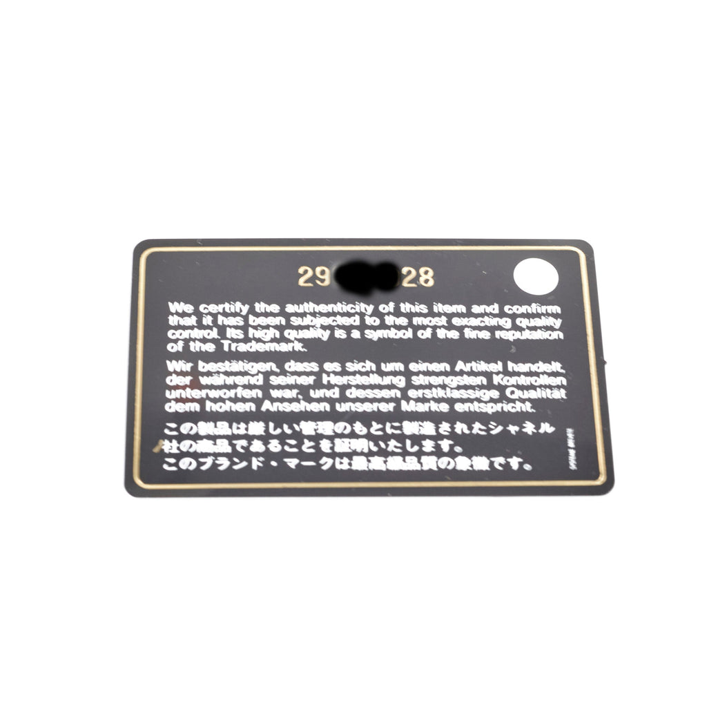 Chanel Flap Card Holder Caviar Black 29 Series