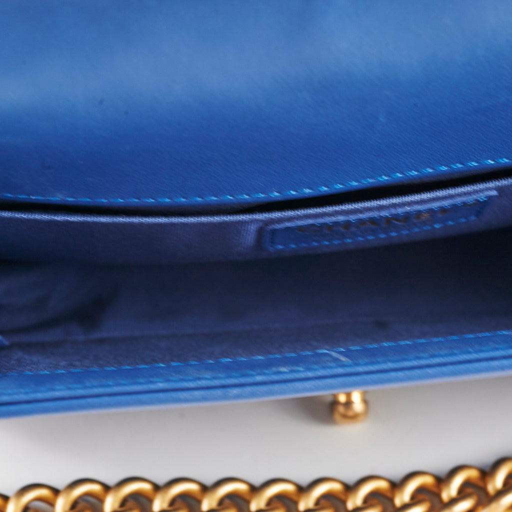 Chanel Old Medium Boy Blue 27 Series