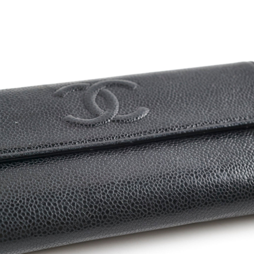 Chanel Long Wallet Black 18 Series
