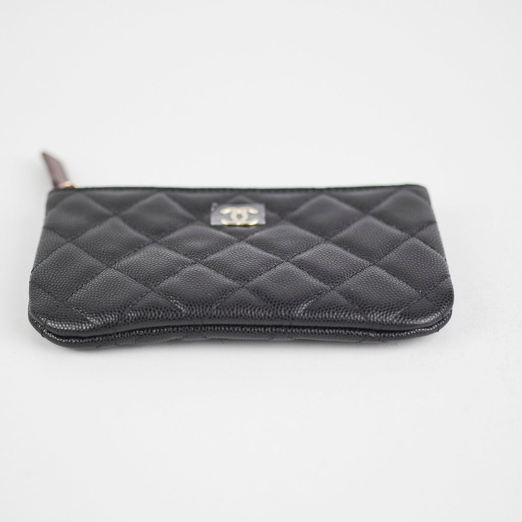 Chanel Mini O Case Black Caviar