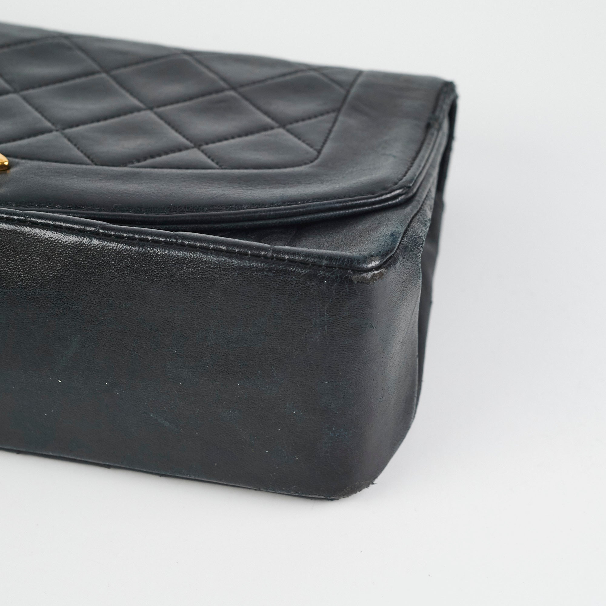 Chanel Diana Lambskin Black Medium