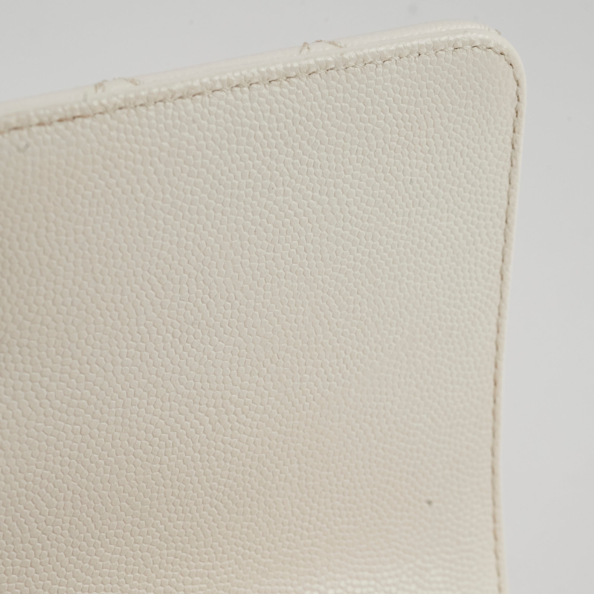 Chanel Small Coco Handle Caviar White GHW
