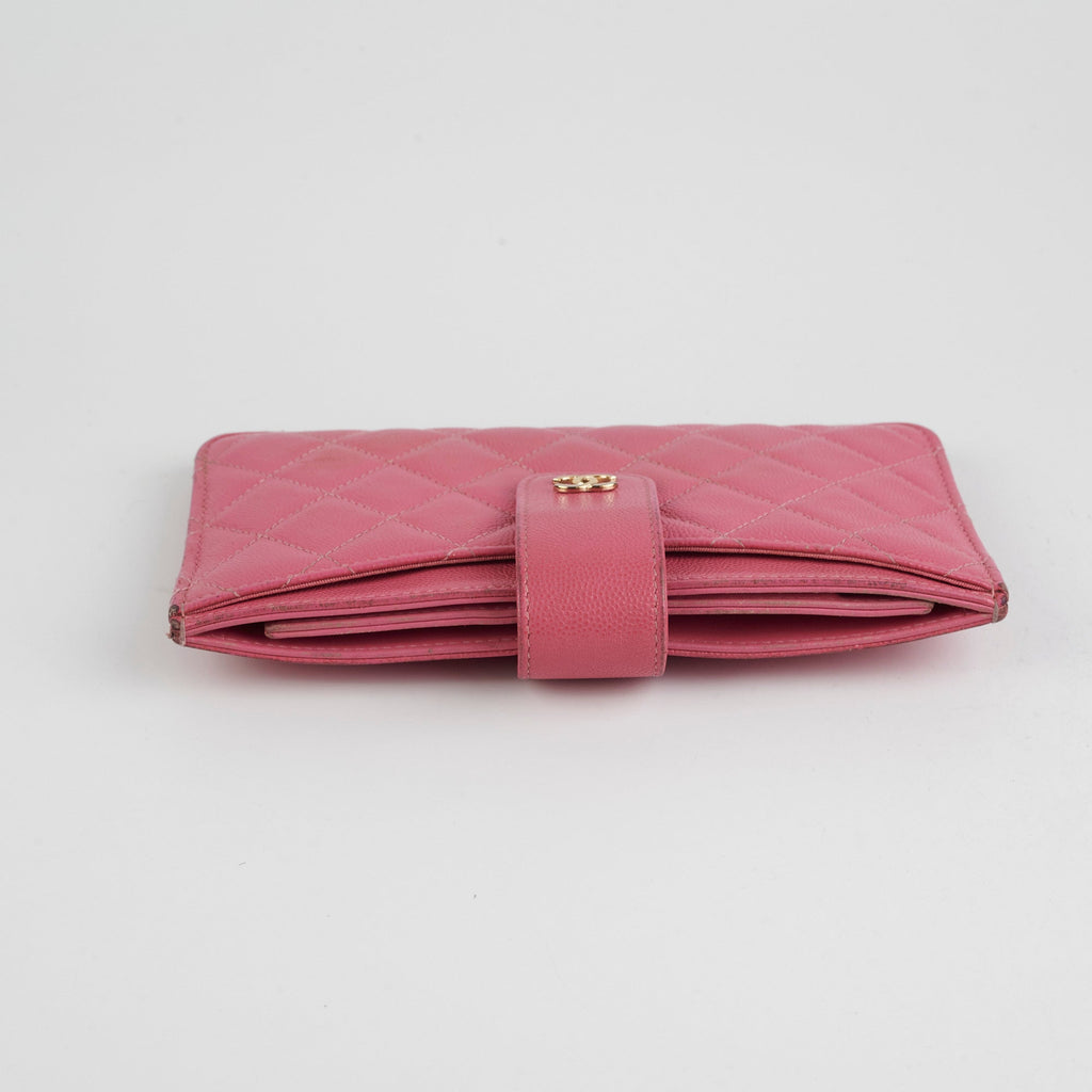 Chanel Pink Caviar Wallet Pouch