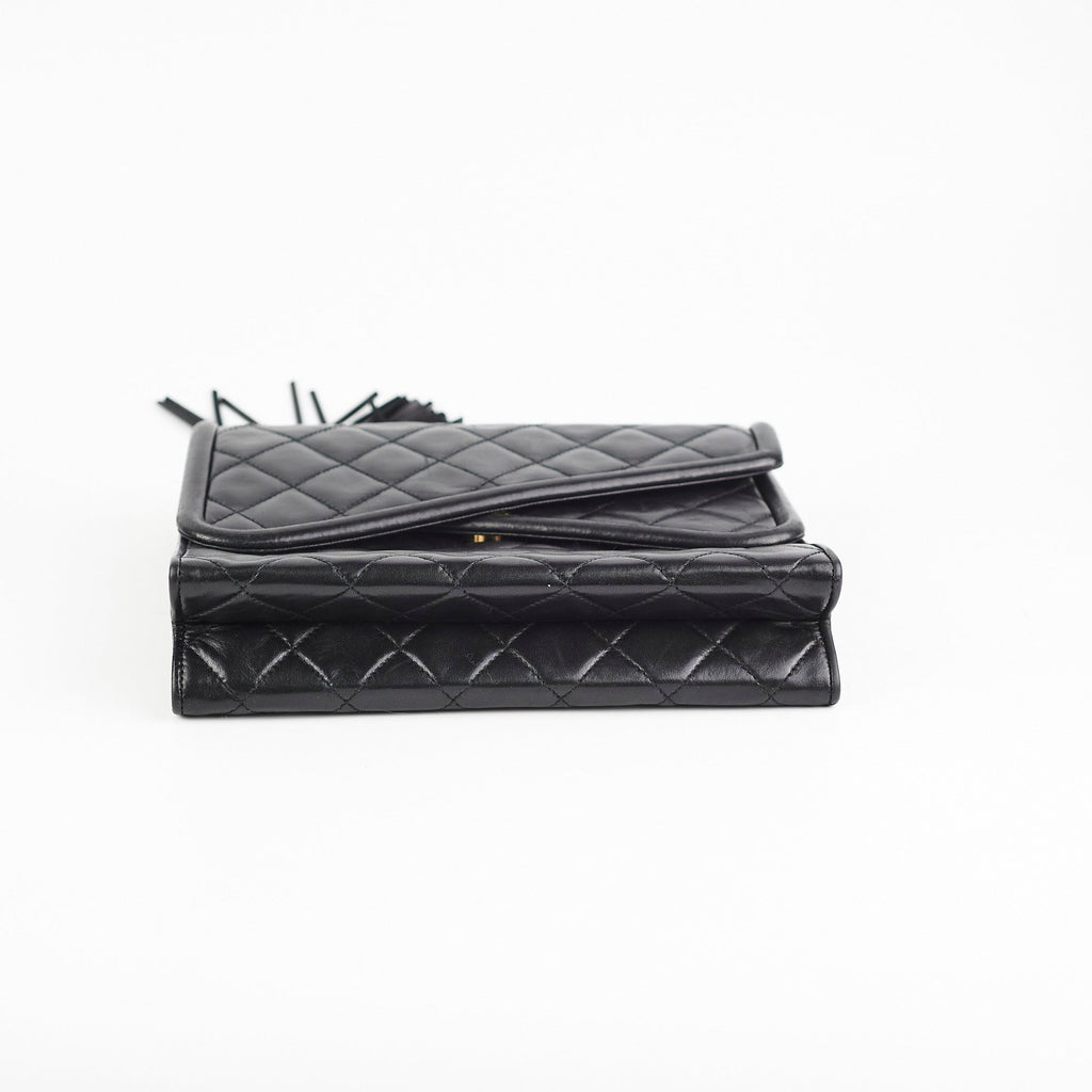 Chanel Vintage Flap Lambskin Black - Series 1