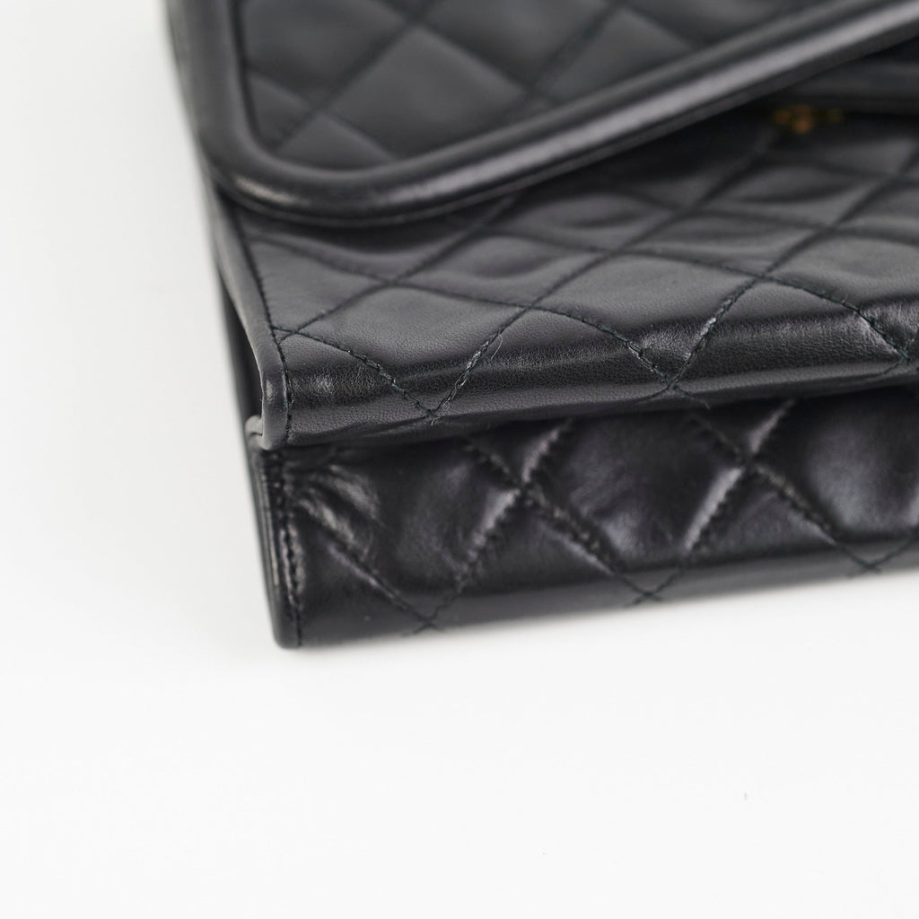 Chanel Vintage Flap Lambskin Black - Series 1