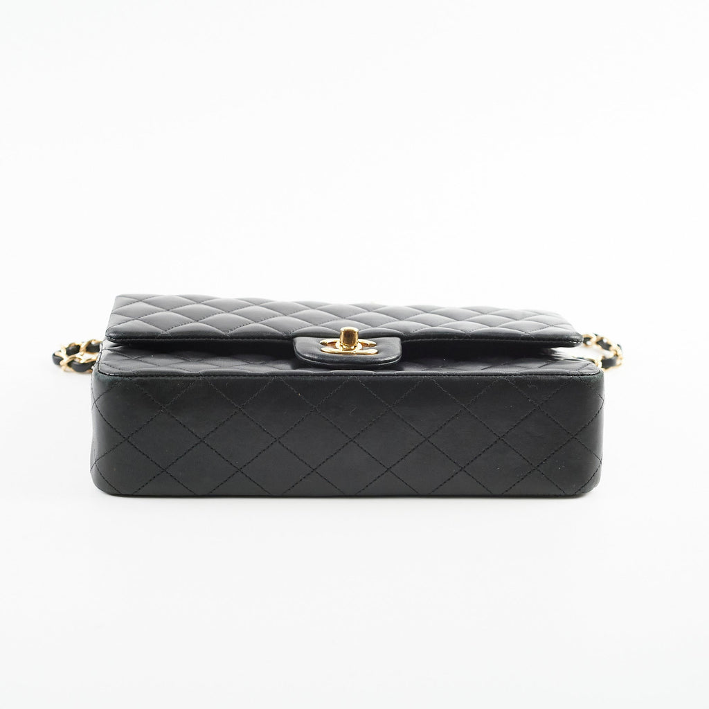 Chanel Classic Lambskin M/L Medium/Large Flap Black