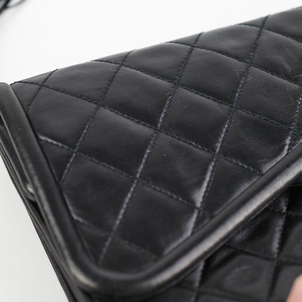 Chanel Vintage Flap Lambskin Black - Series 1
