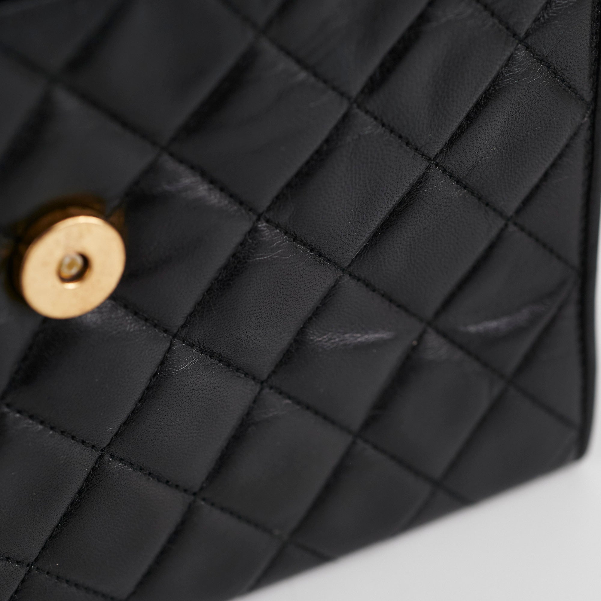 Chanel Vintage Flap Lambskin Black - Series 1
