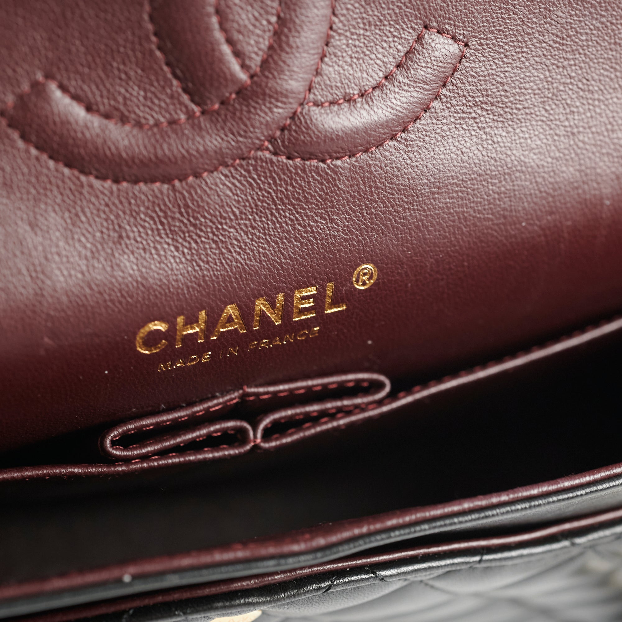 Chanel Classic Lambskin M/L Medium/Large Flap Black