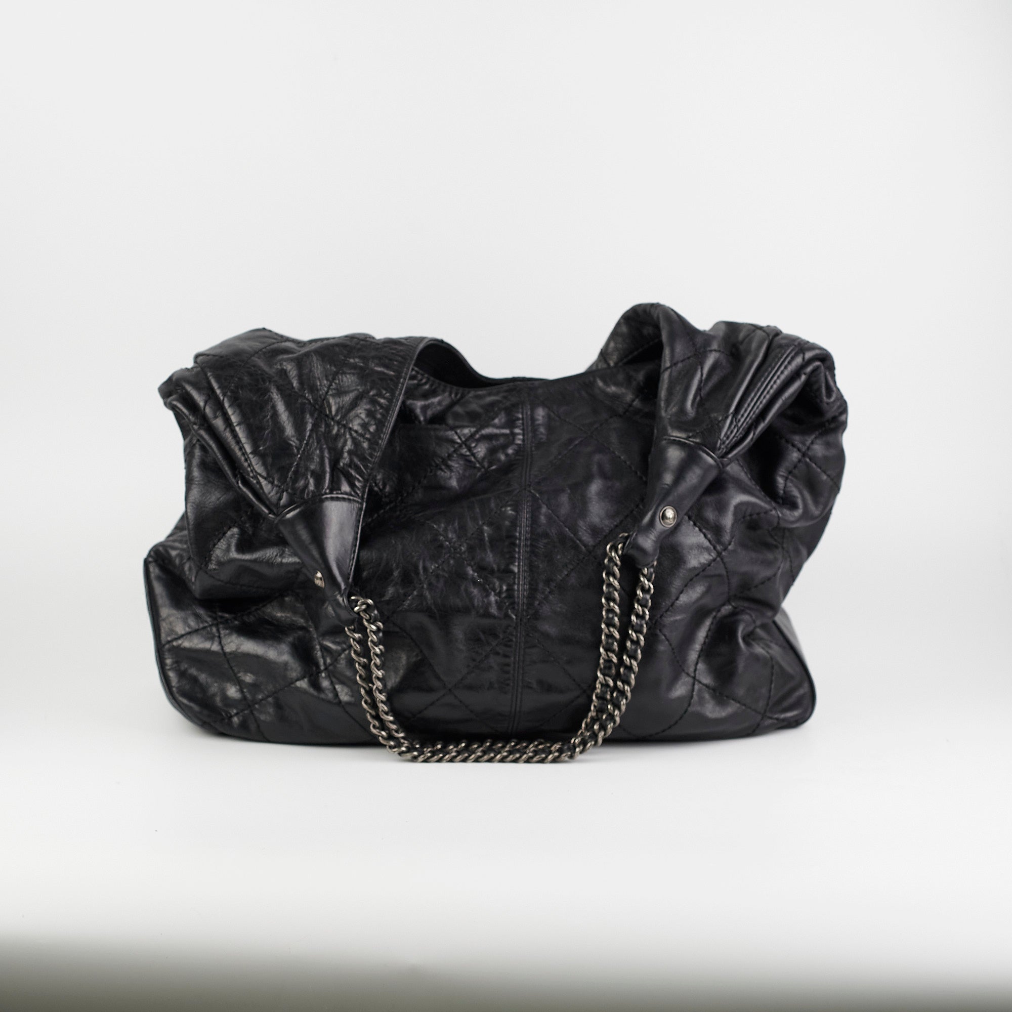 Chanel Calfskin Supple Hobo Handbag