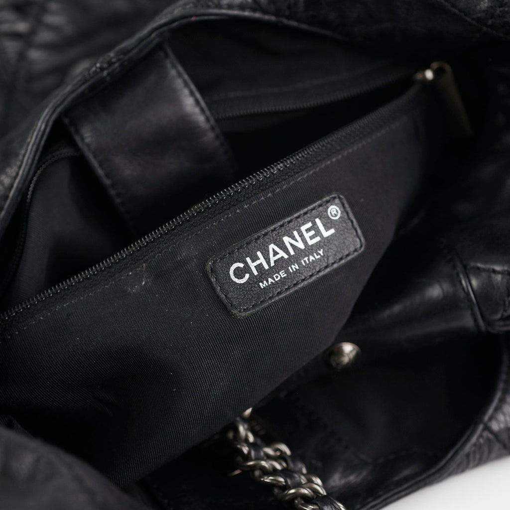 Chanel Calfskin Supple Hobo Handbag