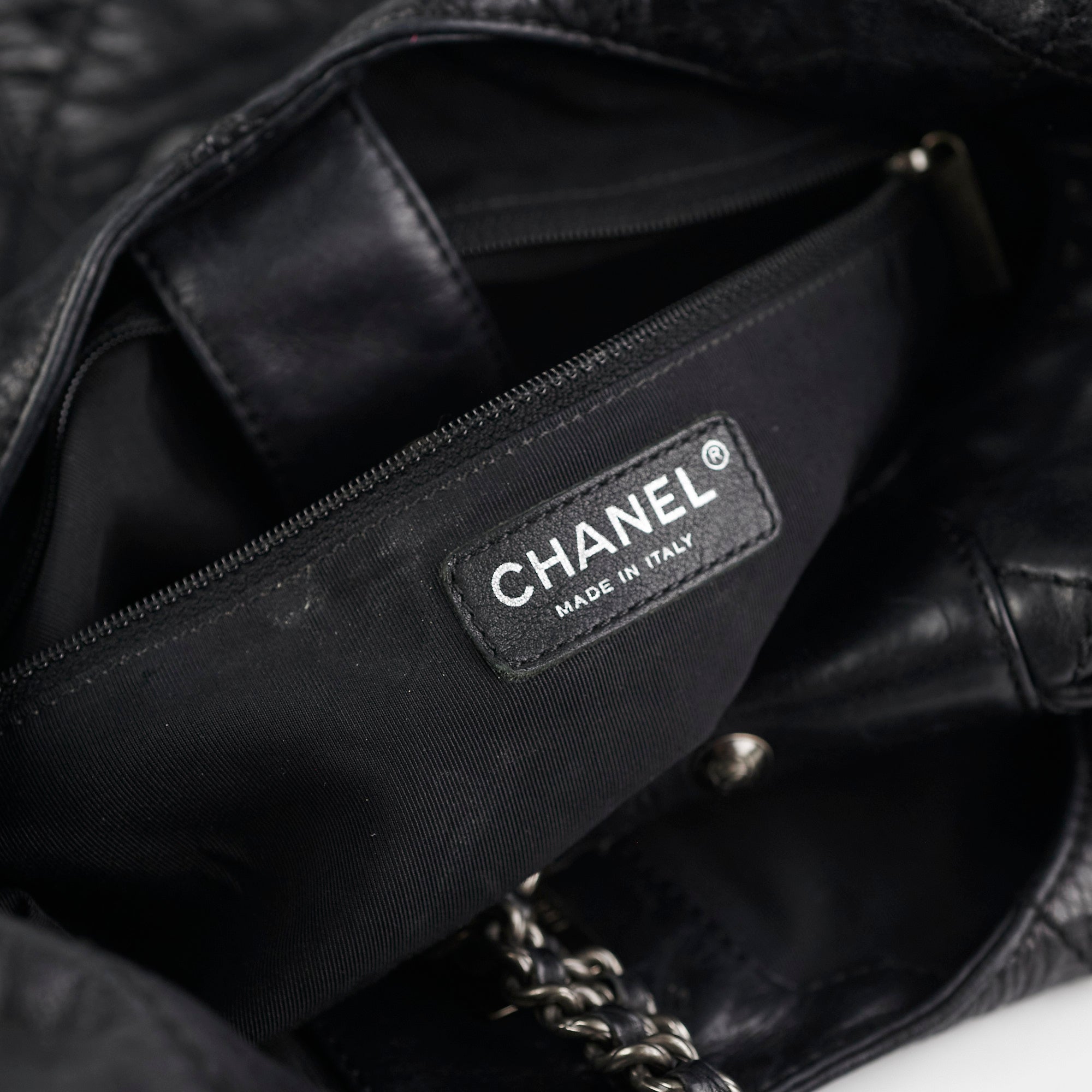 Chanel Calfskin Supple Hobo Handbag