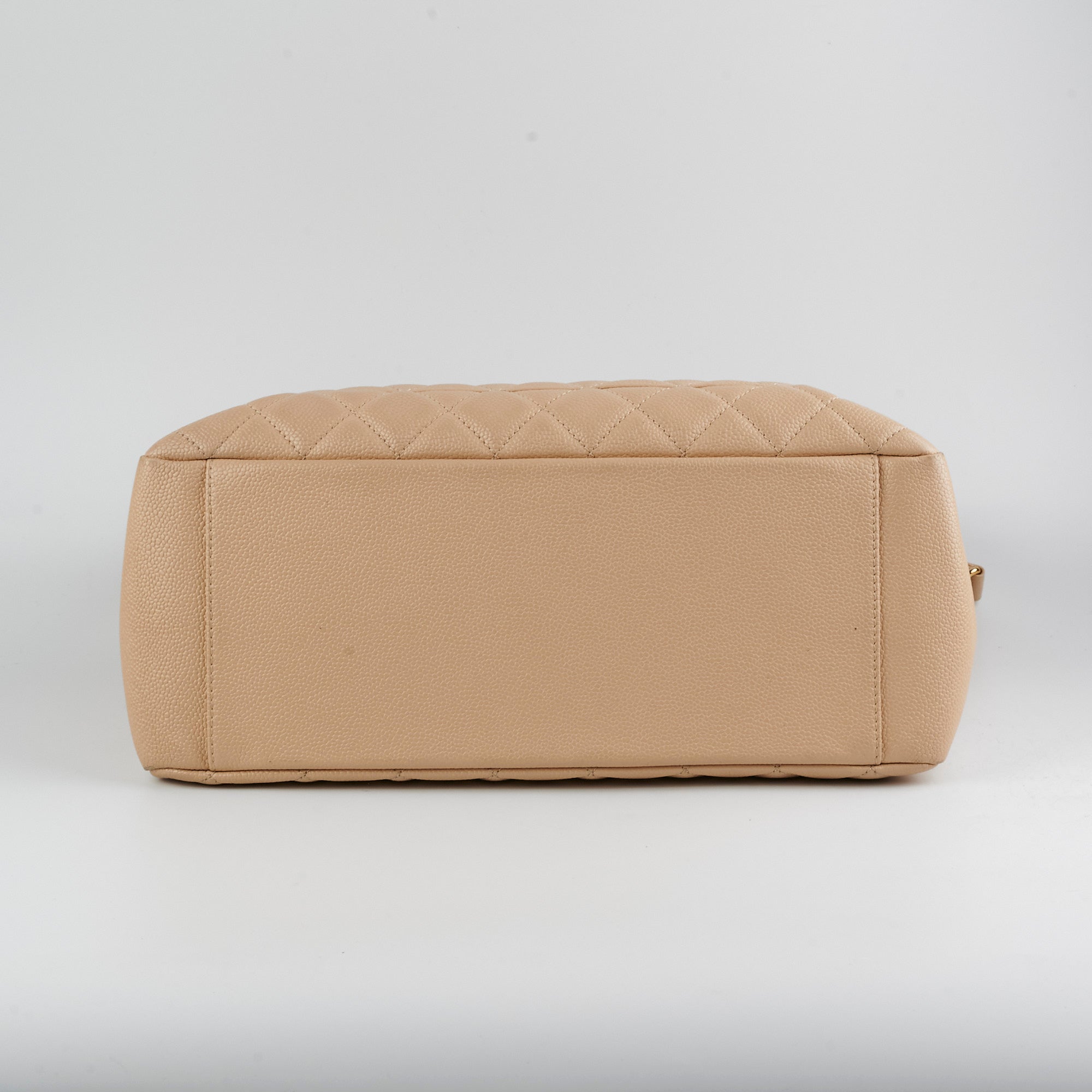 Chanel Caviar Grand Shopping Tote Beige