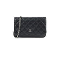 Chanel Wallet on Chain WOC Caviar Black Microchipped