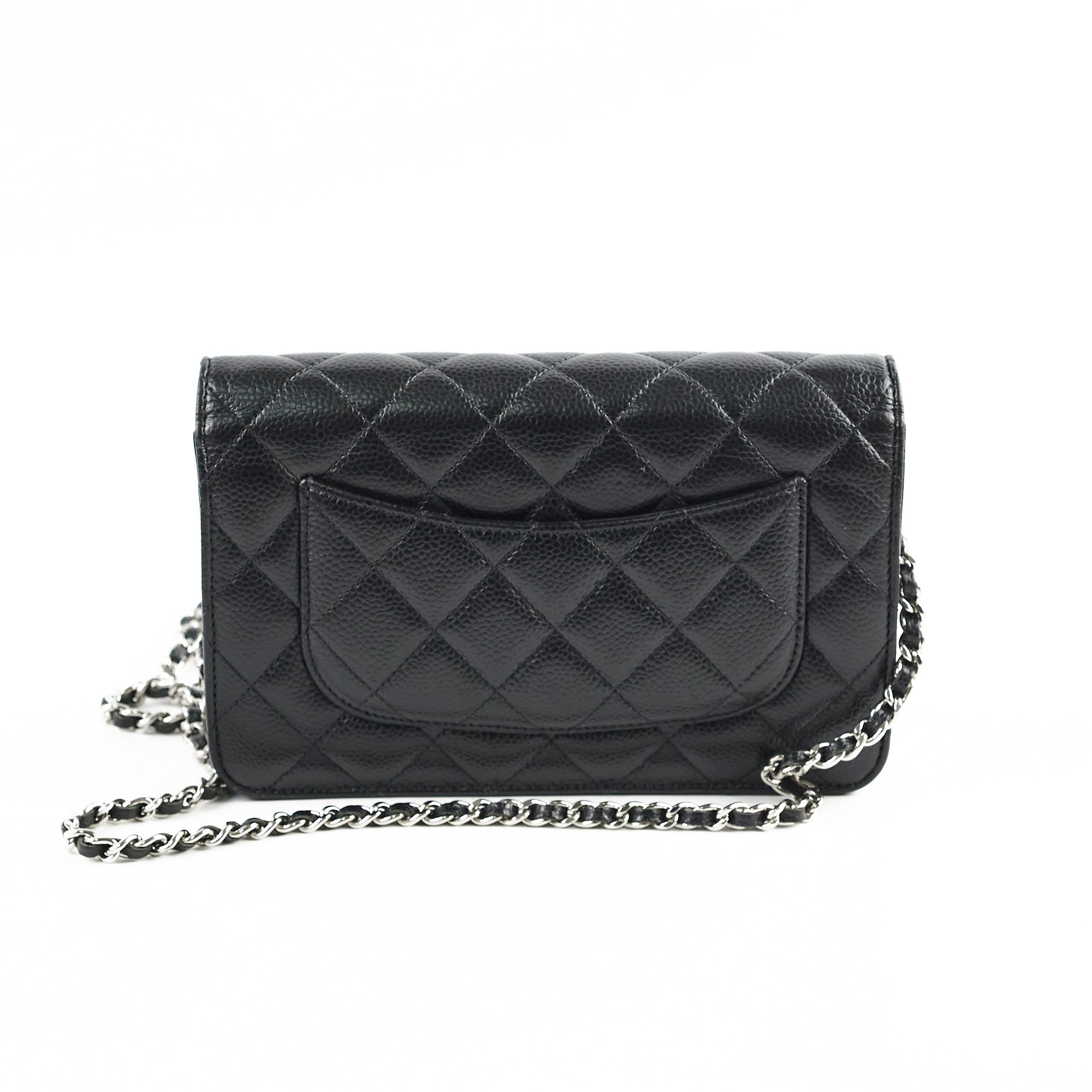 Chanel Wallet on Chain WOC Caviar Black Microchipped