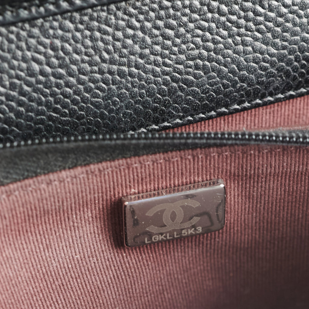 Chanel Wallet on Chain WOC Caviar Black Microchipped